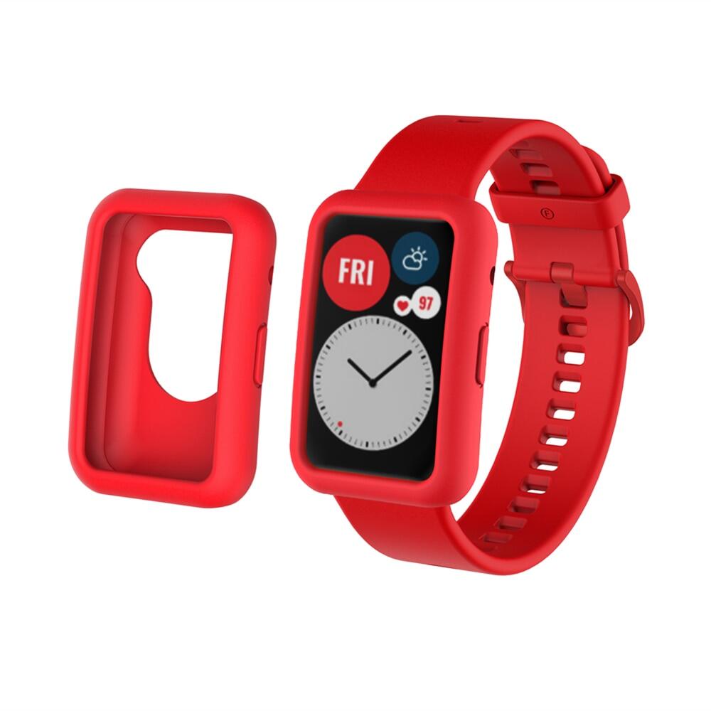 Soft Protector Case Cover for Huawei Watch Fit Edge Frame Shell Protect Bumper for Huawei Smart Watch Fit Silicone Case