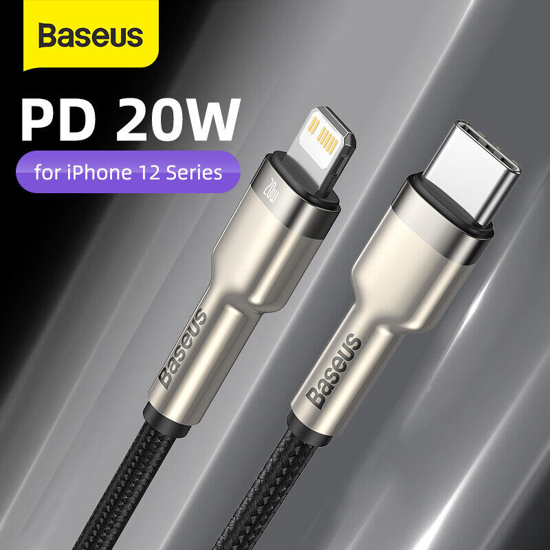 Baseus USB C Cable for iPhone 13 12 Mini Pro Max PD 20W Fast Charging Cable for iPhone 11 8 Charger USB Type C Cable for Macbook Pro