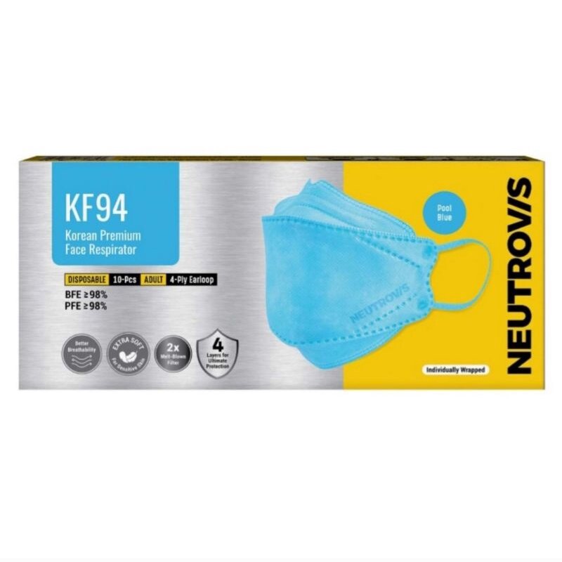 [New Arrivals] Neutrovis KF94 Medical Face Mask / Neutrovis Kf94 Blue
