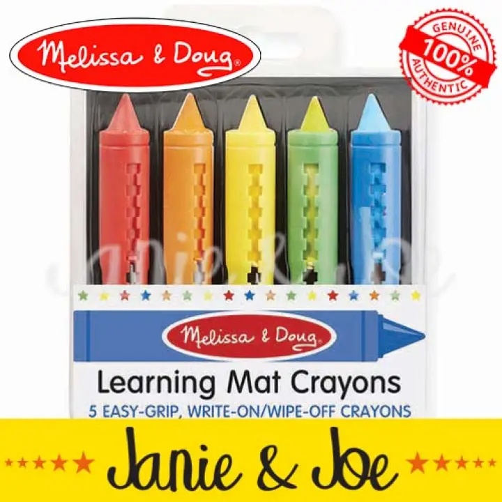 melissa and doug learning mat crayons