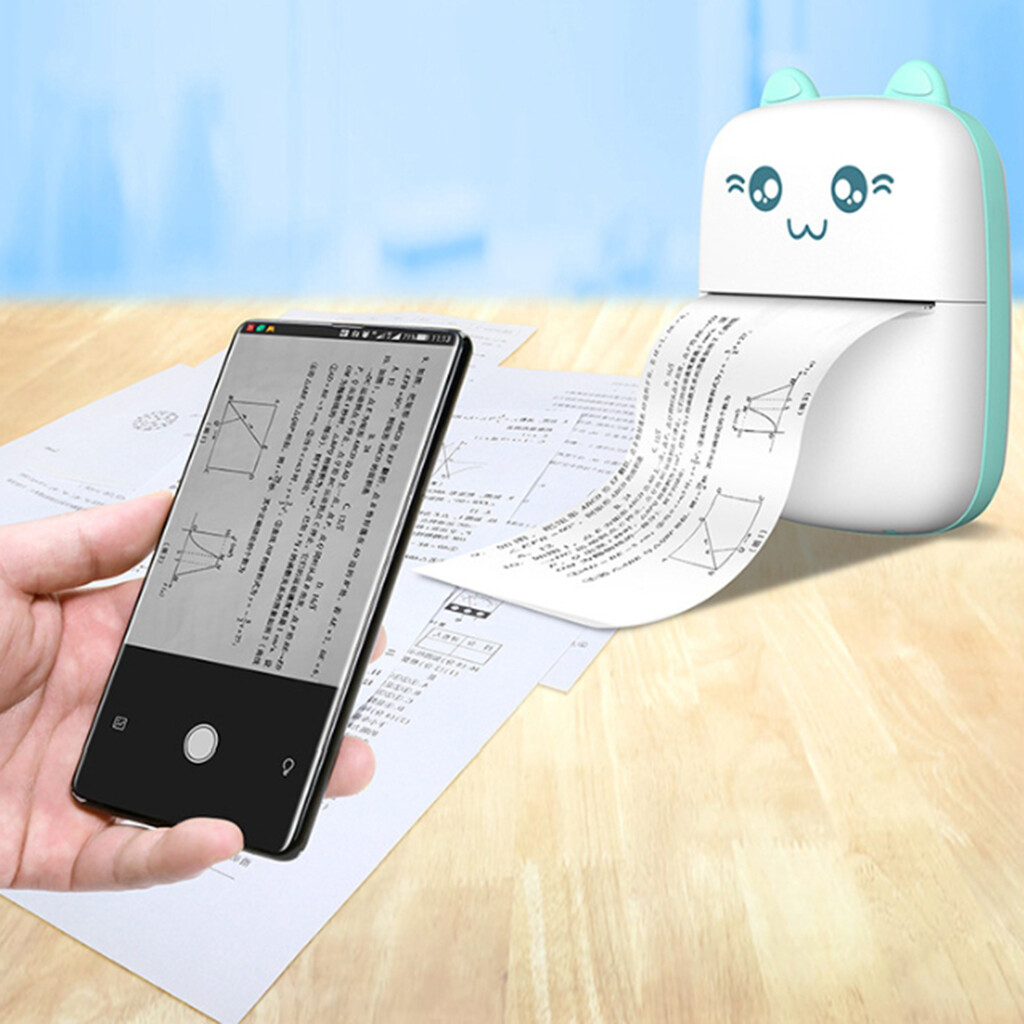 Ready Stock Pocket Printer Portable Wireless Bluetooth Thermal Printer Handheld POS Receipt Printer with Free Thermal Paper