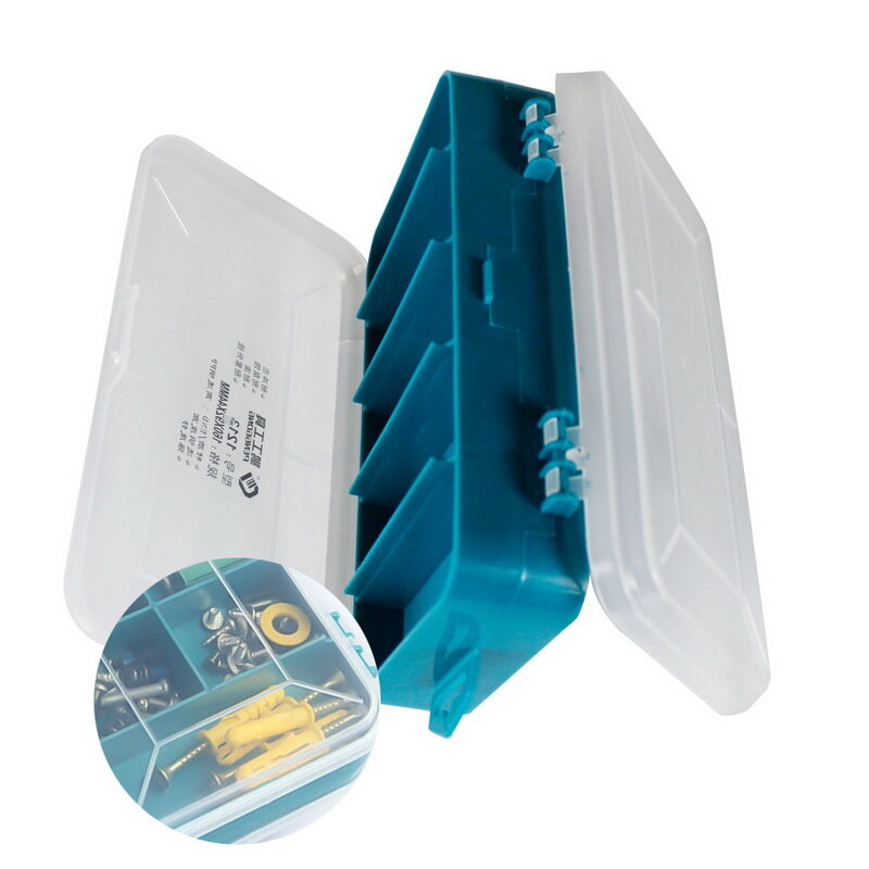 Hộp Đựng Ốc Vít Trong Suốt Tiện Dụng 13 Ô, Hộp Đựng Dụng Cụ Đa Năng Hai Mặt Nhựa Trường Hợp