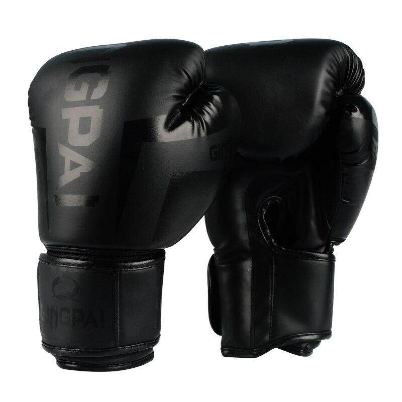 black kickboxing gloves