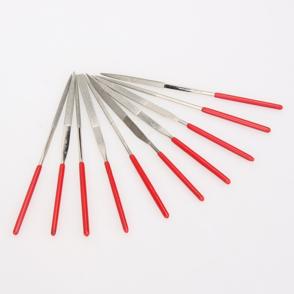 Winnereco Bộ 10 chiếc giũa kim cương mini 140mm tiện dụng cho đồ gốm thủ công-INTL