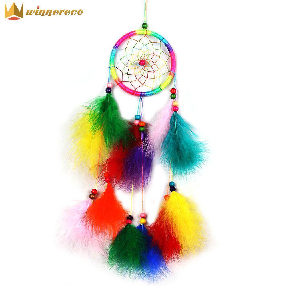 Colorfull Dream Catcher Feather Crafts Handmade Home Hanging Gifts