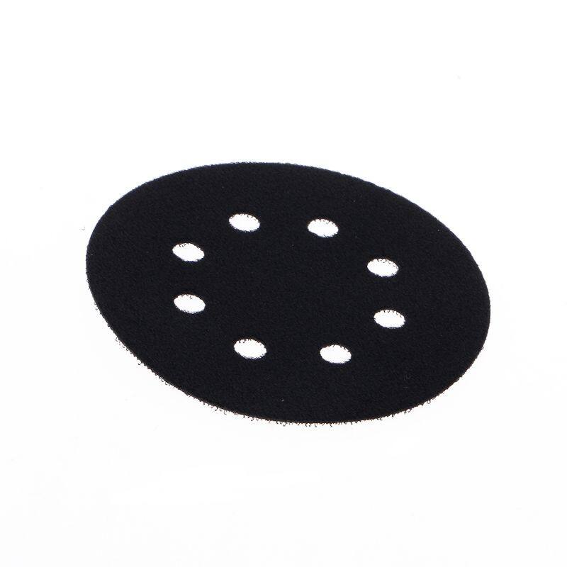 5 Inches(125mm) 8 Holes Ultra-thin Surface Protection Interface Pad for Sanding Pads and Hook&Loop Sanding Discs Thin Sponge
