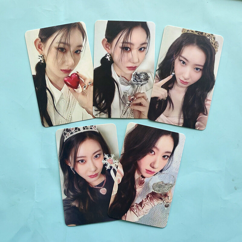 5PCS/Set KPOP ITZY CHECKMATE Album Photocards Double-Sided Selfie LOMO ...