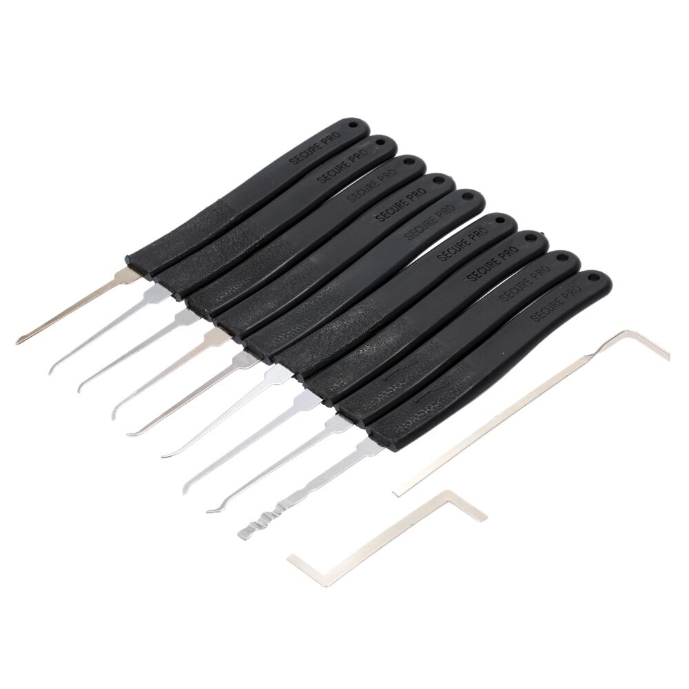 9pcs Door Lock Pick Quick Opener Tools Set Professional Locksmith Tool with 2 Little Wrenches
