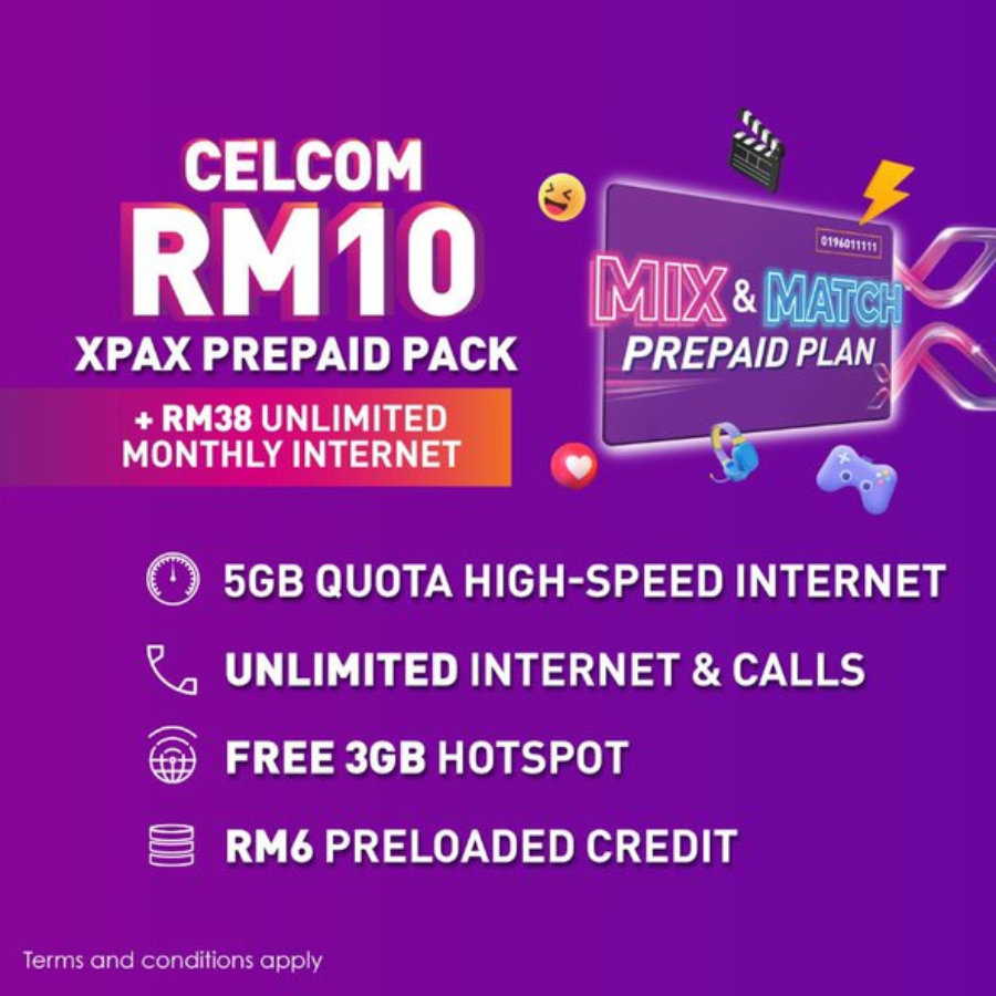 celcom prepaid unlimited