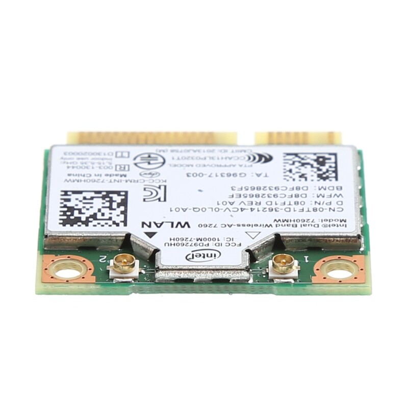 Thẻ PCI-E Mini Không Dây 4.0 Tương Thích Bluetooth Băng Tần Kép Cho Intel 7260 AC