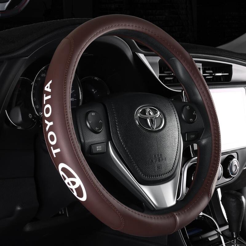 Steering Wheel Cover Leather for Toyota Corolla Ralink Camry Rav4