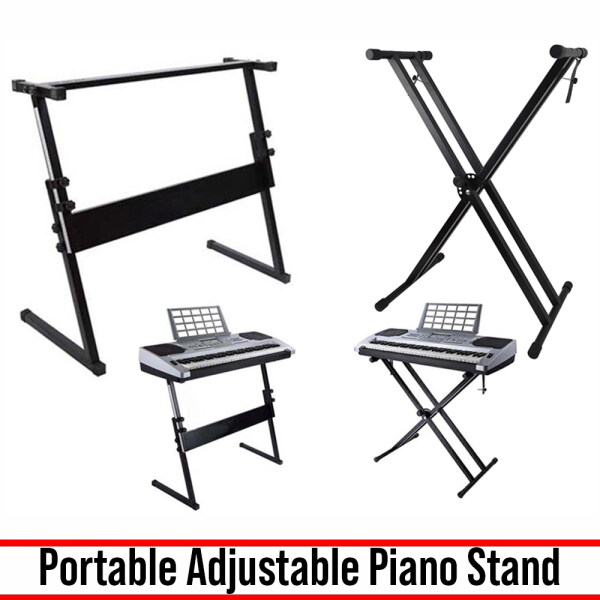Double X Single Layer Heavy Duty Z-Shape Music Electric Digital Piano Stand Keyboard Stand Piano Rack Keyboard Rack Malaysia