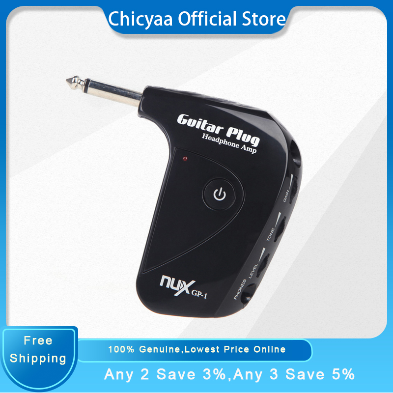 NUX GP-1 Electric Guitar Plug Mini Headphone Amp Built-in Distortion Effect Compact Portable Malaysia