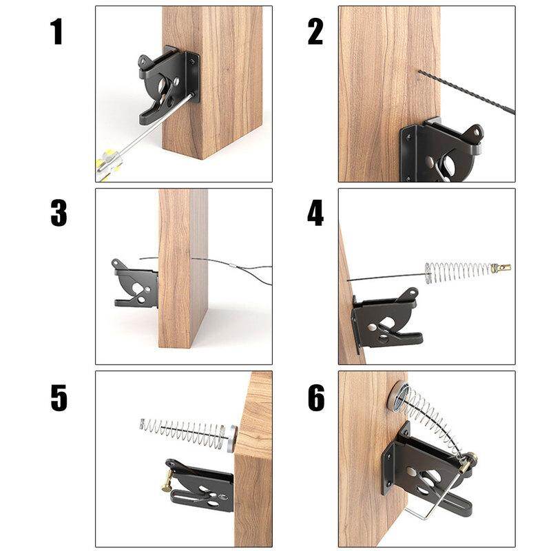 Tự khóa chốt cổng thép carbon bài gắn hàng rào chốt cổng công nghiệp nặng tự động trọng lực đòn bẩy khóa hàng rào chốt tự khóa chốt cổng hàng rào chốt cổng