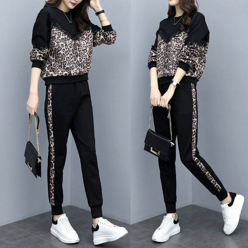 leopard print tracksuit womens