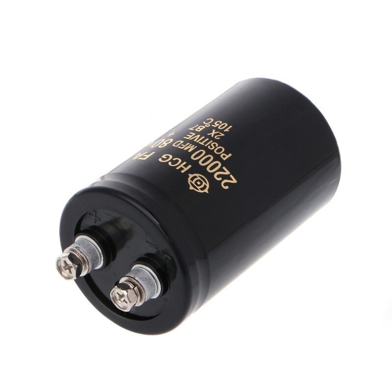Tụ điện trục vít điện phân 22000uf 80v bộ nguồn amp âm thanh, 50x80mm 105 ℃