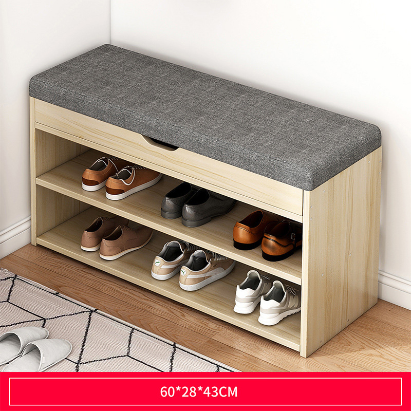Change shoe stool, home door shoe cabinet, can sit into the house, shoe rack stool, integrated doorway storage, soft bag, wear shoe stool