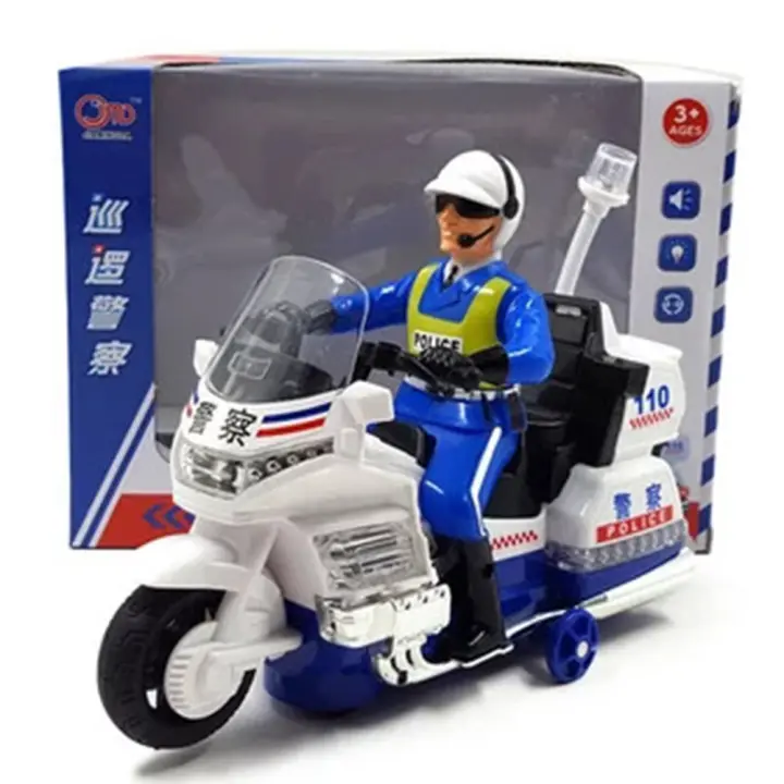 Action Police Bike Kids Electric Car 