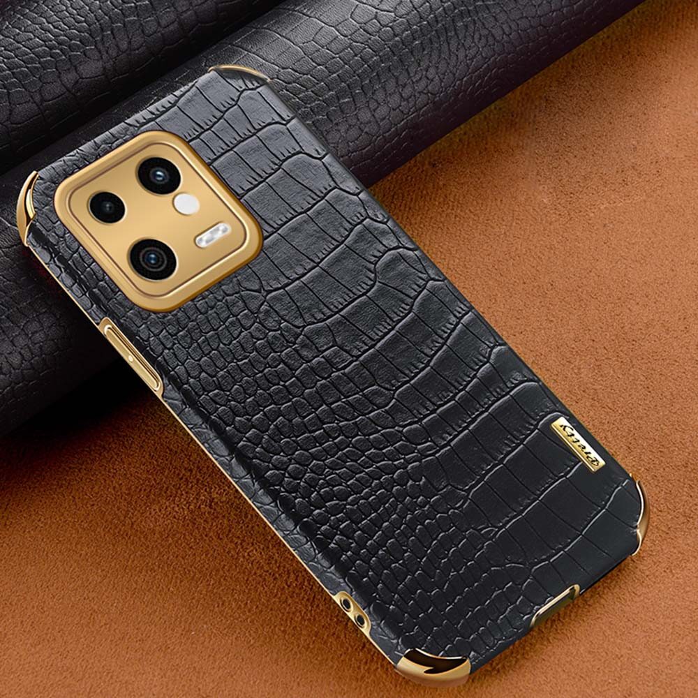For xiaomi 13 pro 12 pro 12s pro 12/12x/12s 12 ultra 12t pro phone case，6d electroplating crocodile pattern tpu soft shell anti drop back cover