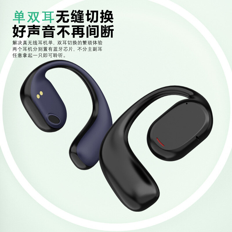 Wireless earhook headset Bluetooth bone conduction does not enter the ear, sports can not shake off high-quality Bluetooth headset Fsiuong