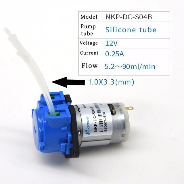 Dc 12v/24v Dosing Pump Peristaltic Pumps Dosing Head With Connector For