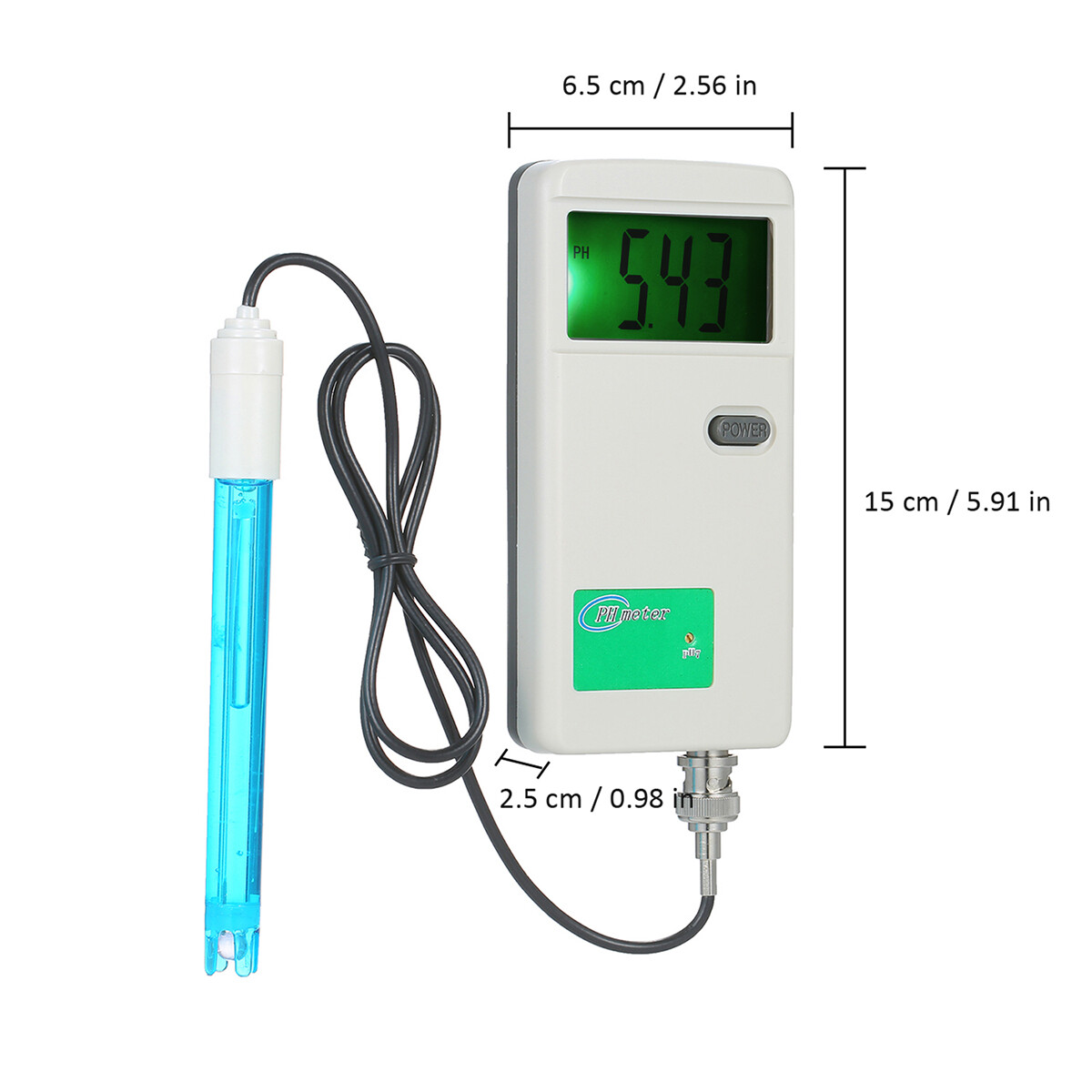 Máy Đo Độ PH Máy Đo Độ PH Cầm Tay Độ Chính Xác Cao Thiết Bị Kiểm Tra Chất Lượng Nước Màn Hình Đèn Nền Cho Phòng Thí Nghiệm Nước Uống Thủy Canh Hồ Bơi Bể Cá PH-3012B Trắng