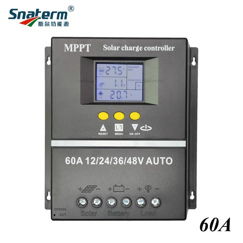 Newly mppt pwm 100a 80a 60a 12v 24v 36v 48v auto solar panel charge controller solar pv battery charger with lcd display