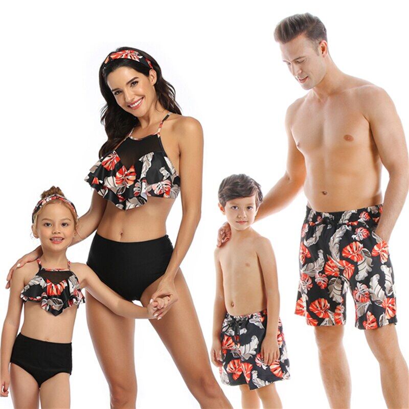 dad baby matching bathing suits