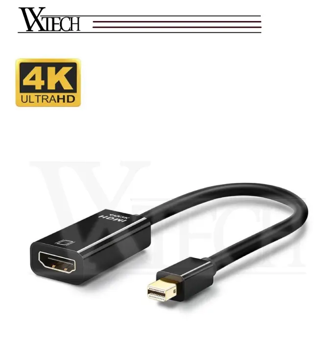 4k Mini Displayport To Hdmi Adapter Mini Dp Male To Hdmi Female Thunderbolt 2 0 To Hdmi Adapter For Apple Macbook Microsoft Surface Pro 4 Pro 3 Google Chromebook Monitor Projector Etc Lazada