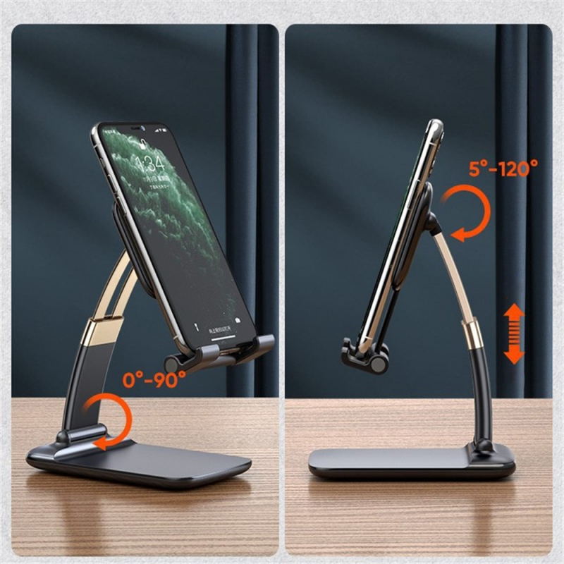 CMAOS Giá Đỡ Điện Thoại Để Bàn Gấp Gọn Cho iPhone 12 iPad Xiaomi Giá Đỡ Điện Thoại Thông Minh Để Bàn Bằng Kim Loại Trọng Lực Điều Chỉnh Được