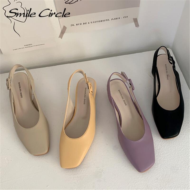 square and circle sandals