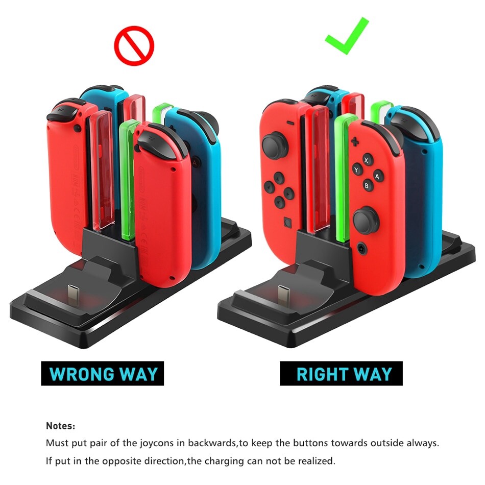 Nintendo Switch Pro Controller Charger Charging Dock Portable Joycon & Switch Pro Controller Charger For NS Joystick