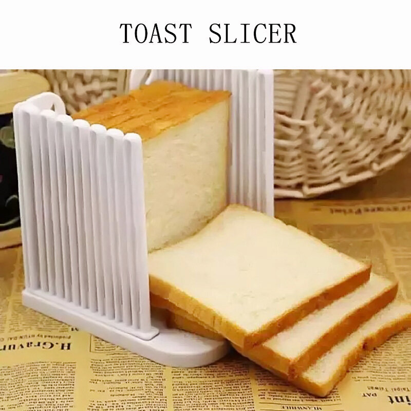 Houseeker Dụng Cụ Cắt Bánh Mì Nướng Bánh Mì Khuôn Dẫn Hướng Máy Cắt Lát Dụng Cụ Nhà Bếp