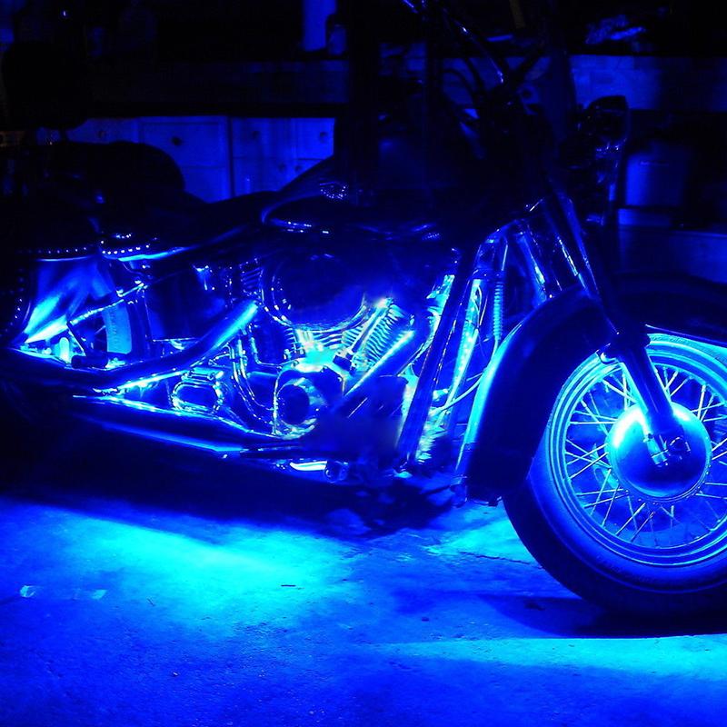 36LED Motorcycle Pod Light Ground Effect Kit Remote Control For Harley