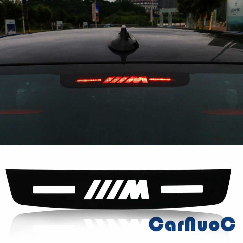 1pcs car brake light sticker brake light cover m logo for bmw 3 e90 e92 e93 f34 e46 f30 f35 f80 f31