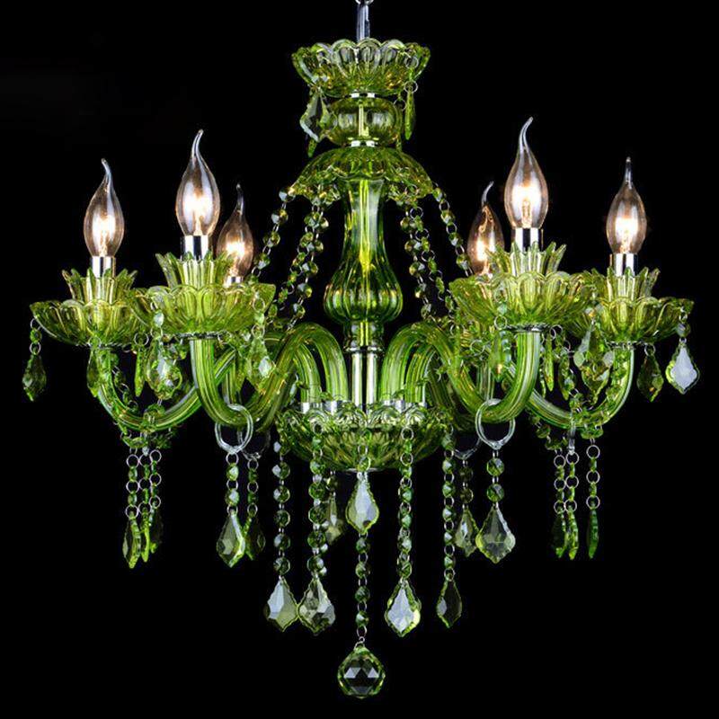 emerald green chandelier