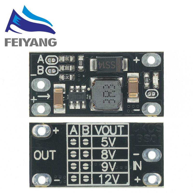 Newest Multi-function Mini Boost Module Step Up Board 5V/8V/9V/12V 1.5A LED Indicator Diy Electronic Voltage Module
