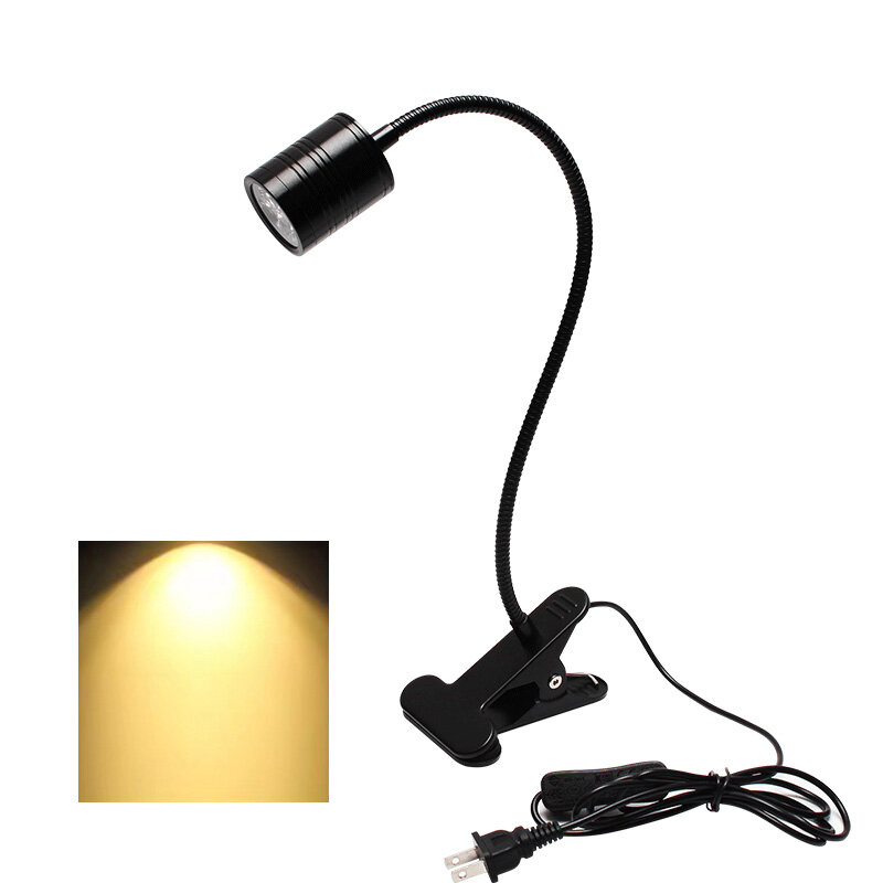 【HATELI】（3w）Aquarium Holder Lamp Aquarium Light Led Aquarium Spotlight Original Scene Fish Tank Clip Light Fish Breeding Algae Landscaping Decorative Lights