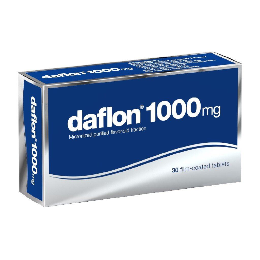 SERVIER - Daflon 500 Mg - Treatment Of Venous Insufficiency 120 Coated  Tablets