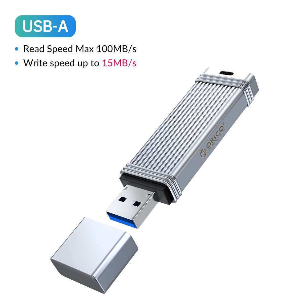 Orico usb 3.2 usb flash drives 32gb 64gb 128gb 256gb pen drive memory stick metal u disk mini pendrive for type-c usb a devices