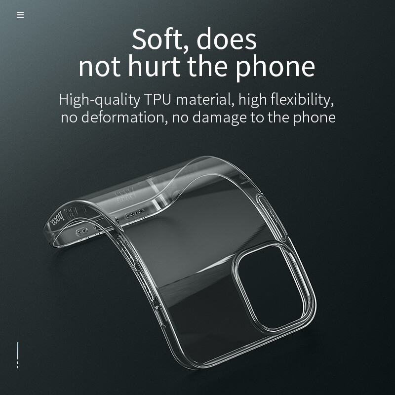 Ốp HOCO Trong Suốt Mới 2021 Cho iPhone 13/ iPhone 13 Pro / iPhone 13 Pro Max Ốp Lưng Silicone TPU Siêu Mỏng