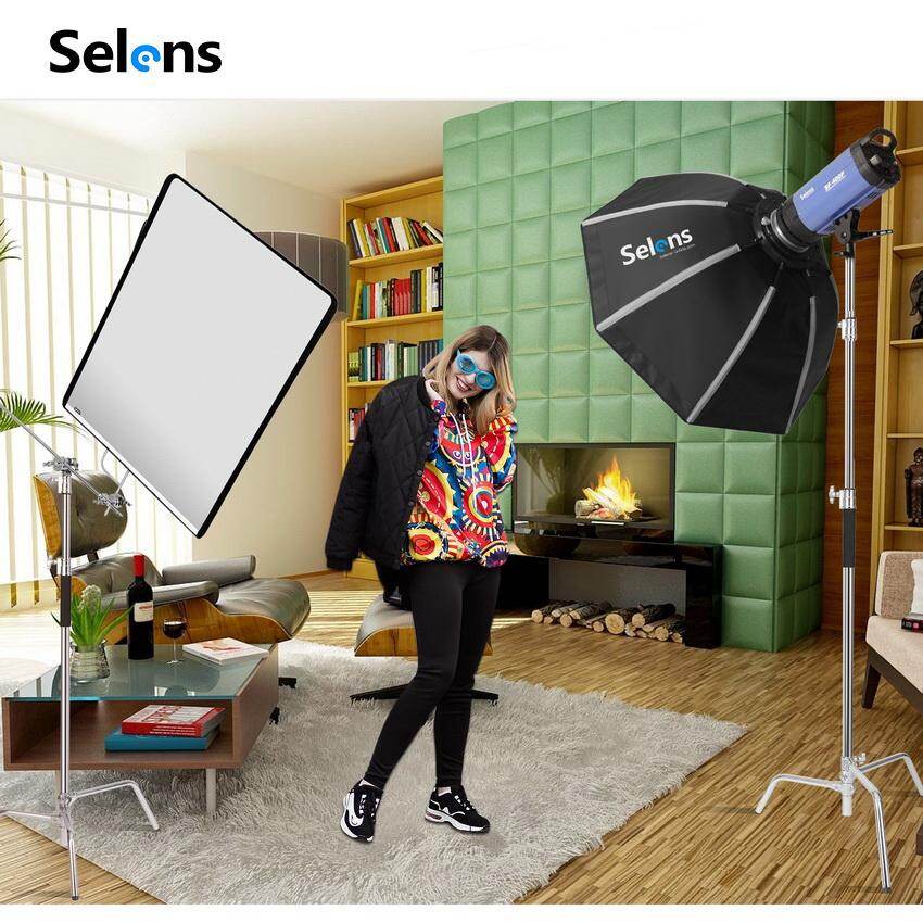 Selens Stainless Flag Panel Cloth 4 in 1 Reflector Diffuser For Photo Video Studio