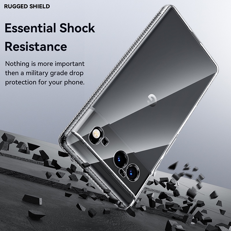 Shockproof Case For Google Pixel 6 Pro 5G 5A Airbags Bumper Concise Transparent Soft Silicone Cover For Pixel6 A Case Clear 2022