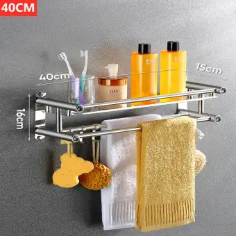 Bathroom Stainless Steel Towel Rack Perforated Free Punching Stainless Steel Towel Rack Perforated
