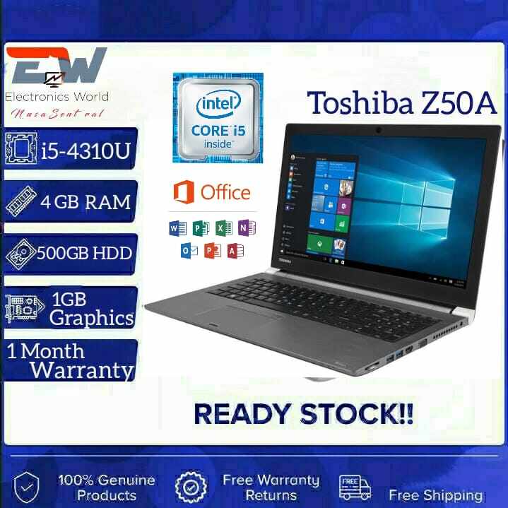 Grade A Certified Toshiba Z50A, 15.6 inches Laptop with ...