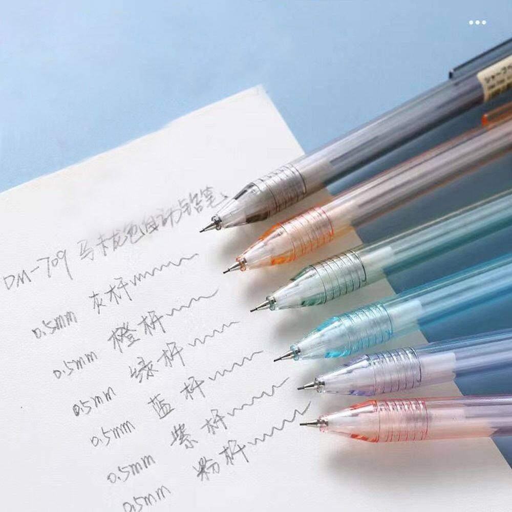 MMLUCK Student 2Pcs Stationery School Office Drawing Writing 0.5 mm Automatic Pencil Drafting Pencils Sketching Pencils Translucent Automatic Pencil