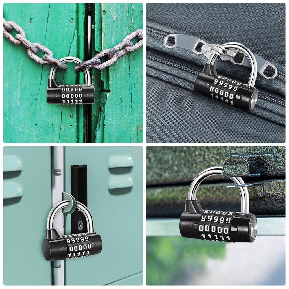 KIPRUN Combination Lock, 4 Digit Padlock, Waterproof Gate Lock For School, Employee, Gym & Sports Locker, Case, Toolbox | Singapore - View #9