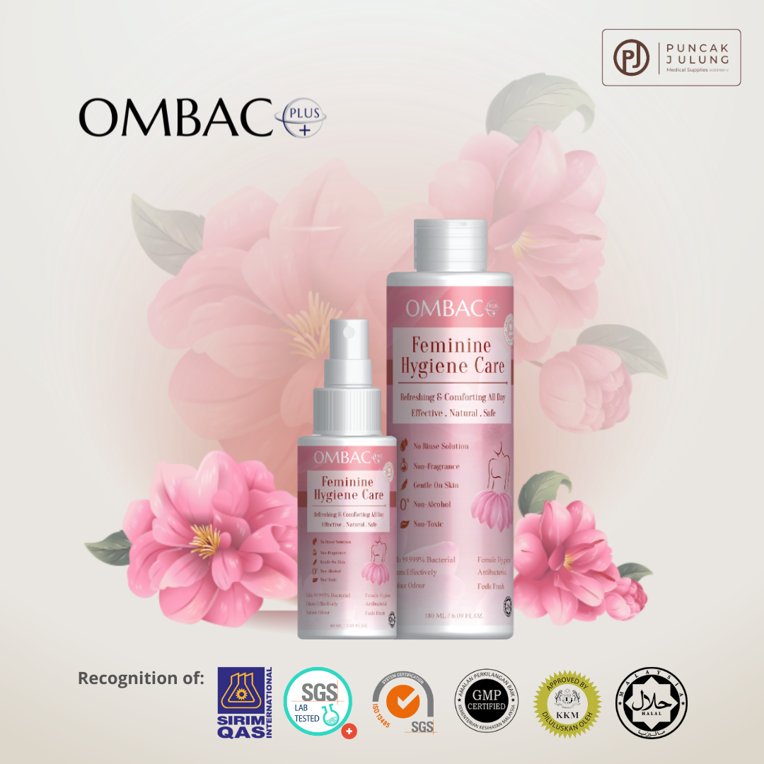 OMBACPLUS Feminine Hygiene Care 60 ml + 180 ml Refill Pack Lazada