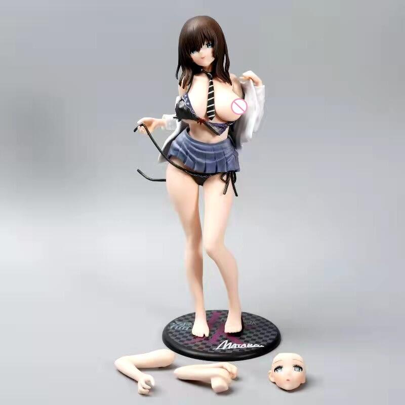 26cm Japan Anime DAIKI Mataro Wet JK Kuromine Aya Sxy Girl PVC Action 