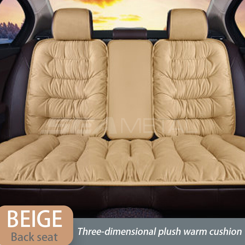 SEAMETAL Plush Car Seat Cover Front Rear Seat Universal Soft Cushion Covers Auto Accessories